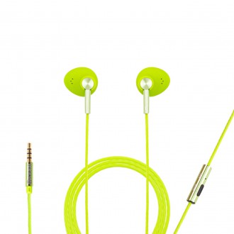 Słuchawki z mikrofonem zielone Generacja M