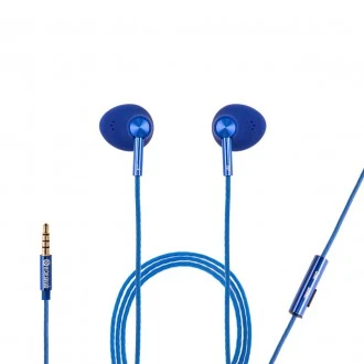 Słuchawki z mikrofonem niebieskie