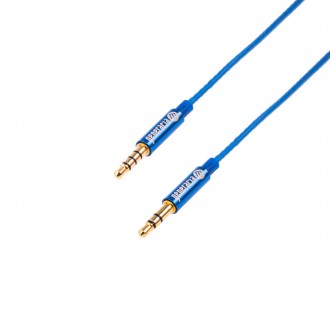 Cable audio Jack 3,5 mm 1,3m blue Generacja M