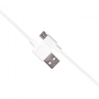 Przewód USB 2.0 Micro USB biały Generacja M
