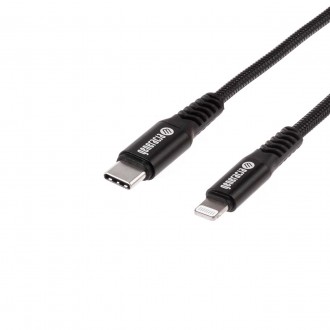 USB 2.0 Lightning - type C 2 m black PET