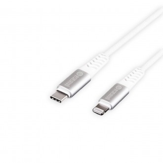 USB 2.0 Lightning - type C 1,3 m white PET
