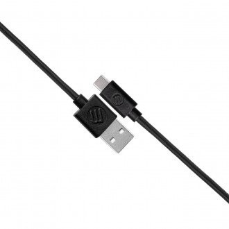 Przewód USB 2.0 typ C - typ A 2,1 m czarny Generacja M