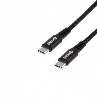 Przewód USB typ C - typ C 1,5 m czarny Generacja M