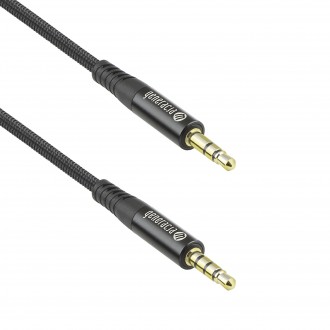 Przewód Audio Jack 3,5 mm - Jack 3,5 mm 1,3m czarny