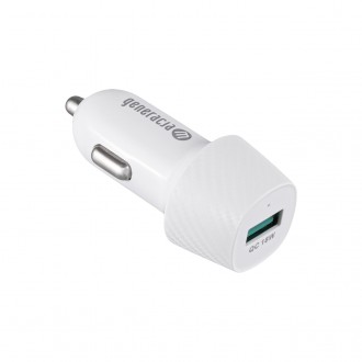 Ładowarka samochodowa 18W QC (biała)