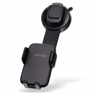 Uchwyt na telefon do samochodu z mocowaniem do kratki i przyssawką